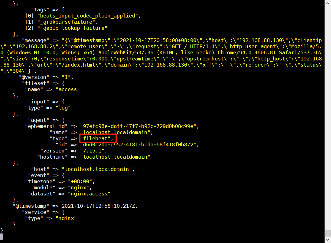 filebeat测试